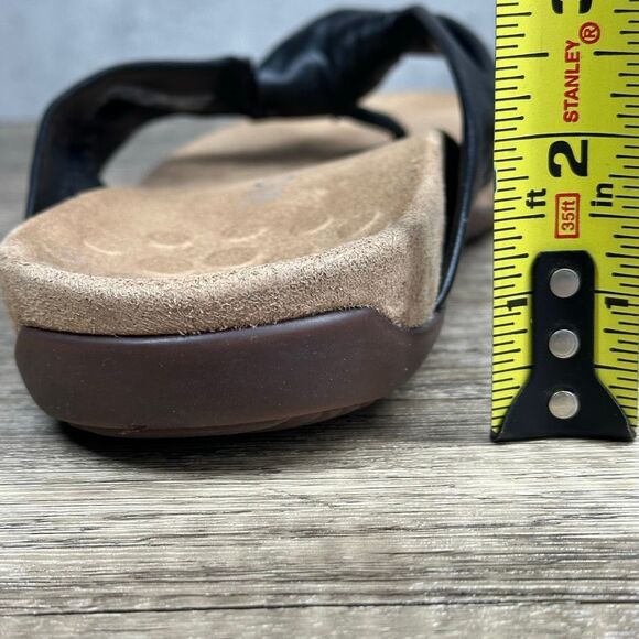 Vionic~Women’s~”Pippa” Black Slip On Thong Flip Flop Sandals~Size 8.5 - Picture 5 of 9